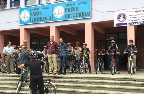 Paris İlköğretim Okuluna 13 Bisiklet